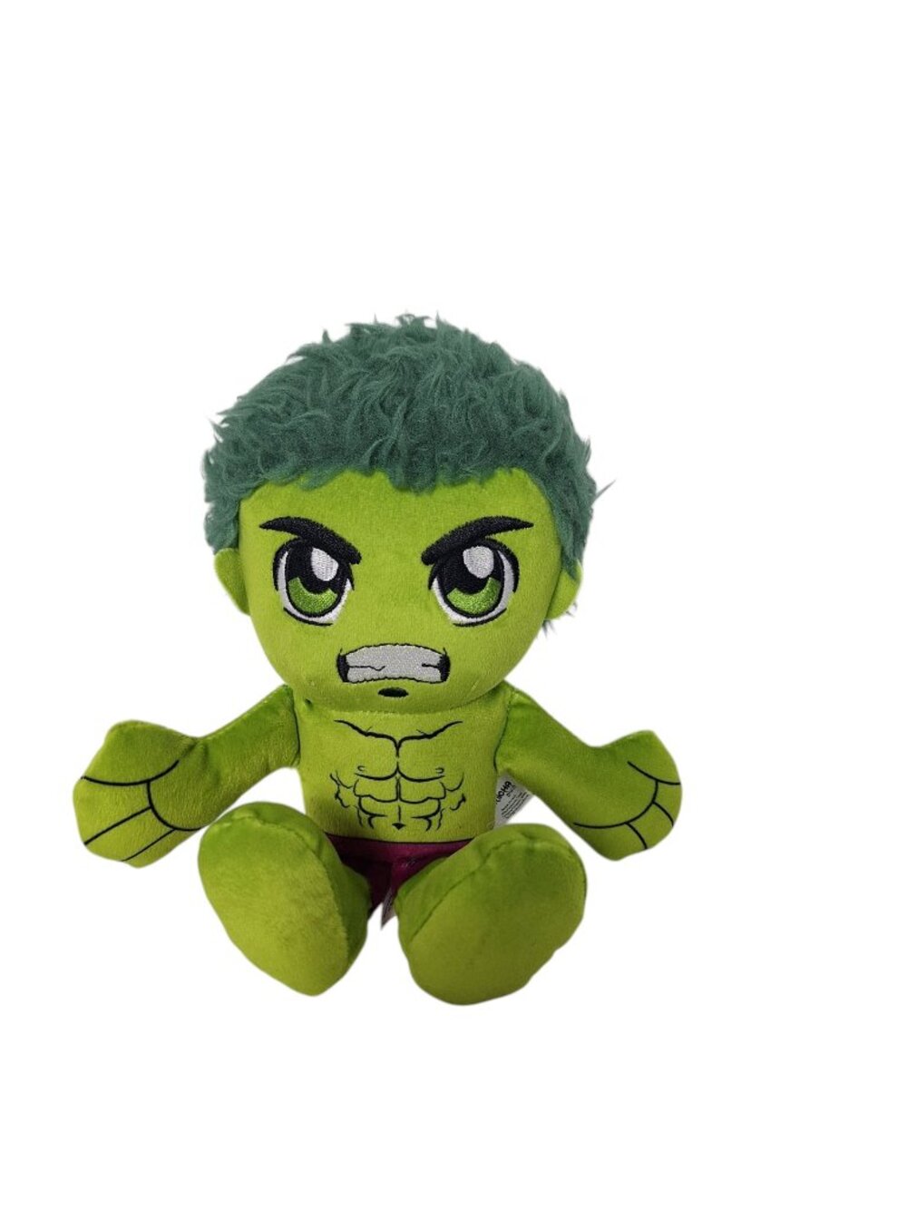 Bleacher Creatures Marvel Incredible Hulk Kuricha Chibi Sitting Toy Plush 9.5"